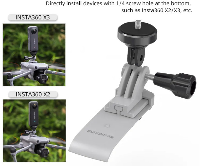 Action Camera Mounting Bracket for DJI Air 3