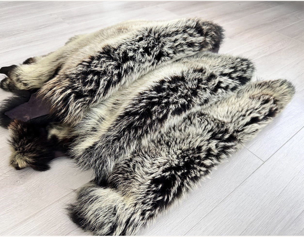 Set Of 3,%100 Toscana Sheepskin Rug,Sheepskin Pelt,color,black,bej