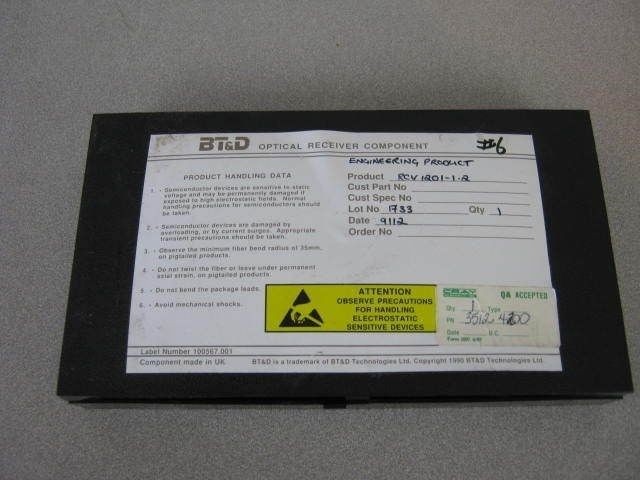 BT&D High Speed Optical Receiver Evaluation Board