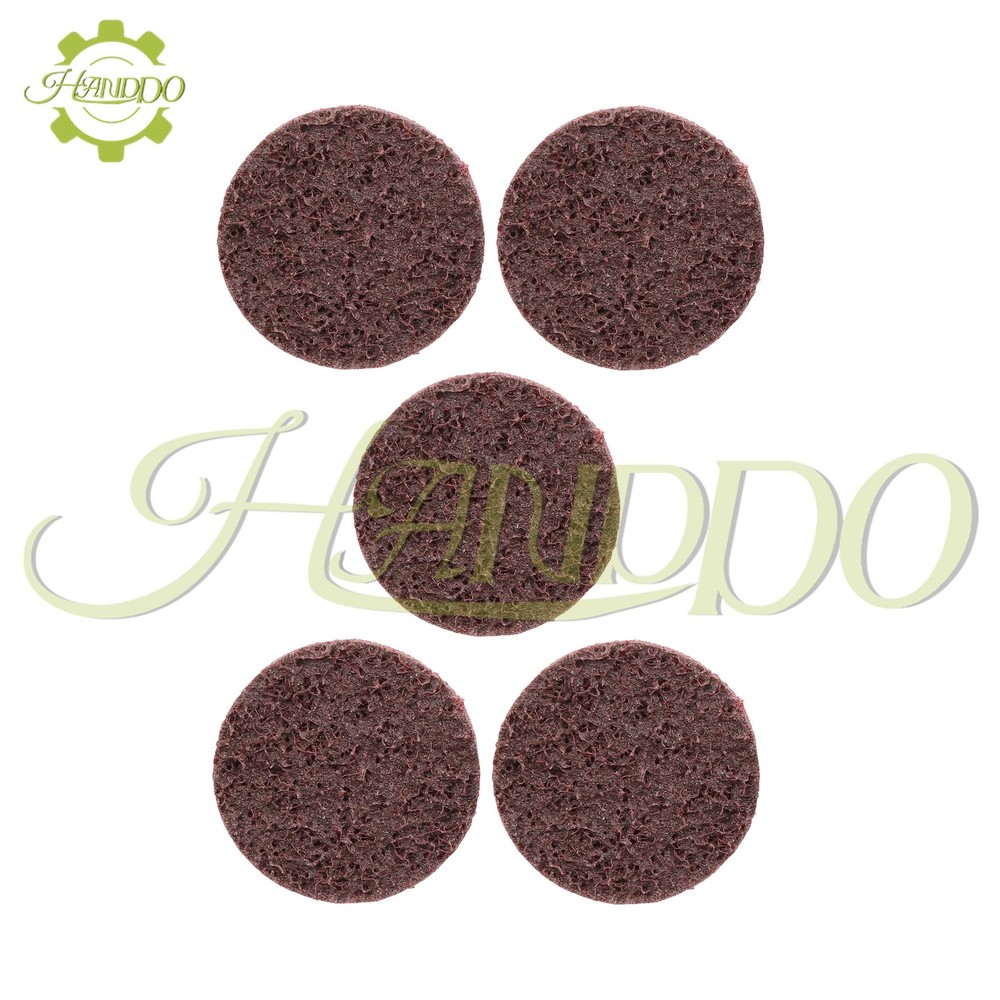 25 Pack - 2 Inch Surface Conditioning Discs Medium Red Quick Change Prep Pads