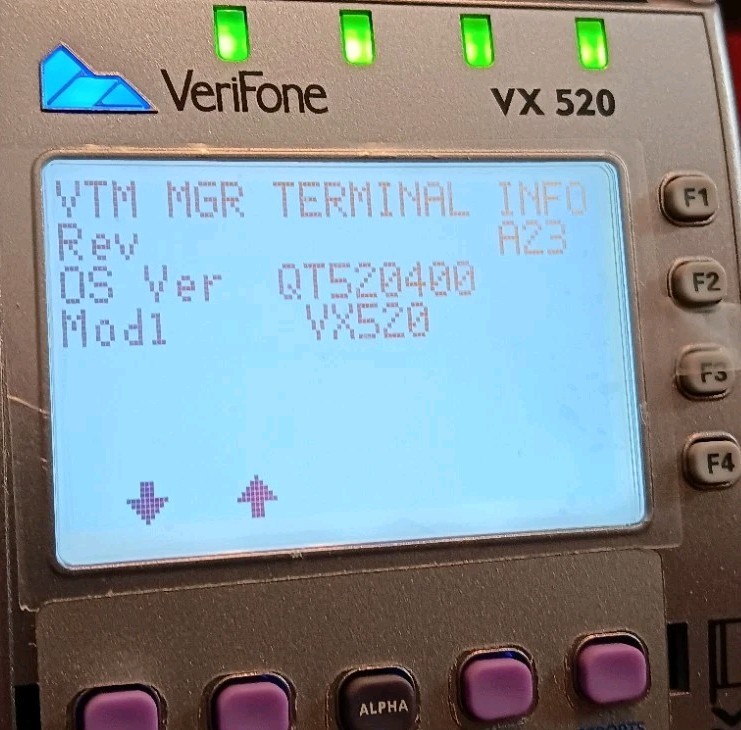 Verifone VX 520 EMV Credit Card Machine
