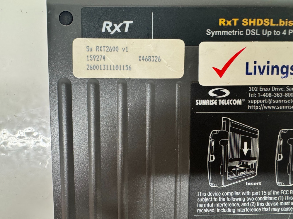 Sunrise Telecom RXT-2600A Module – Untested / As-Is