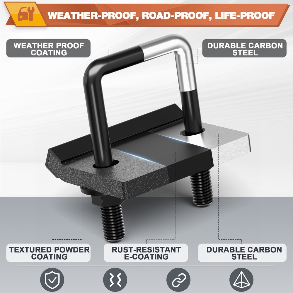 2" Trailer Lock Down Hitch Tightener Stabilizer AntiRattle Tow Lock Universal