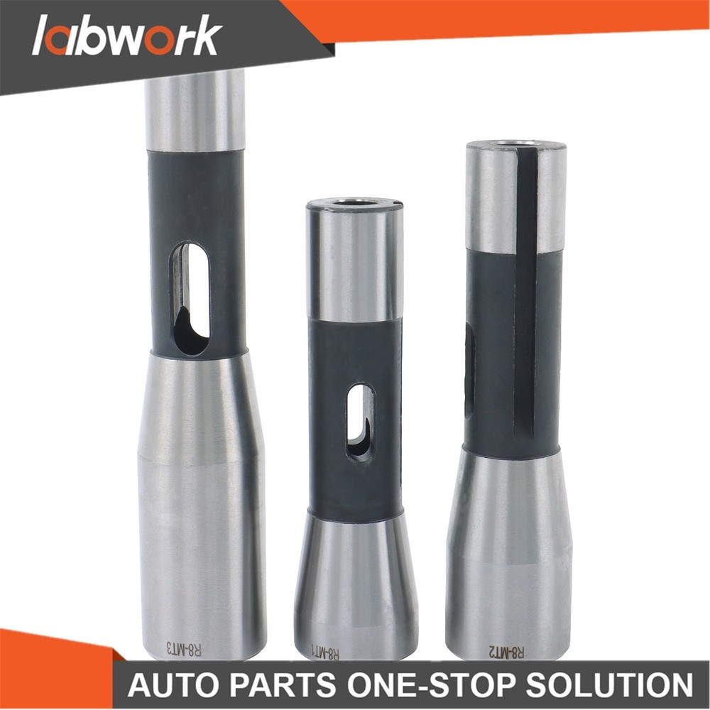 Labwork Precision Ground R8 Shank 3 Pcs Adapter for Milling Machine Arbors