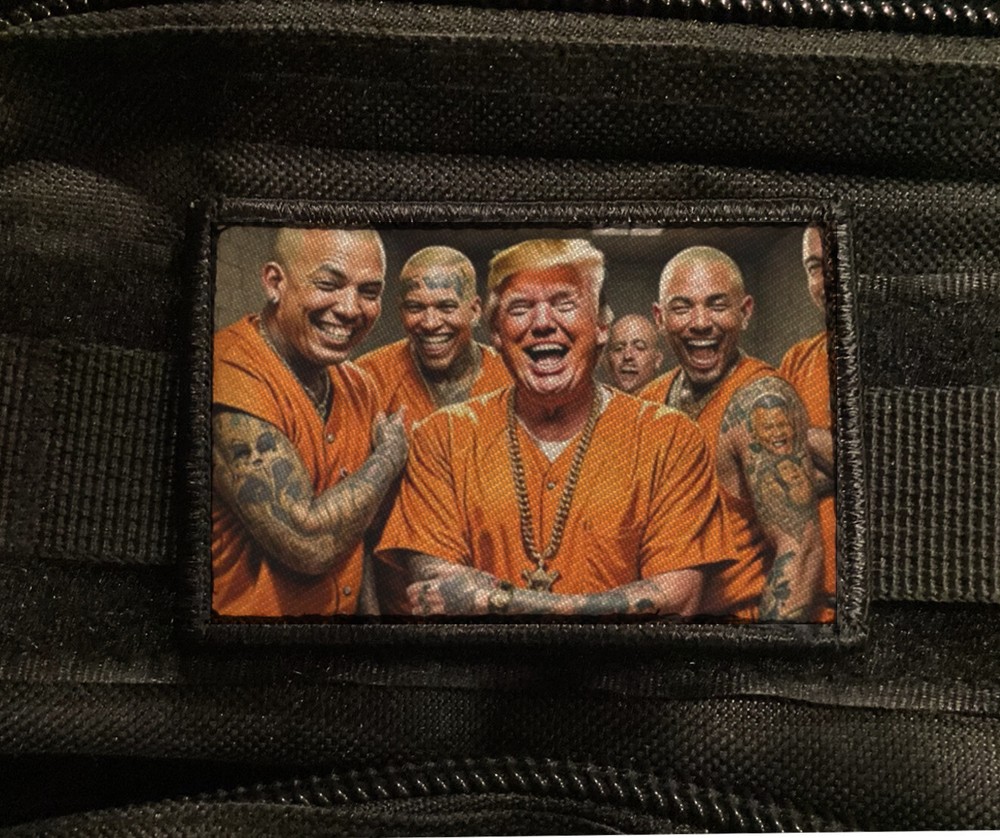 Trump Mug Shot Never Surrender Patch Morale Hook [sub]