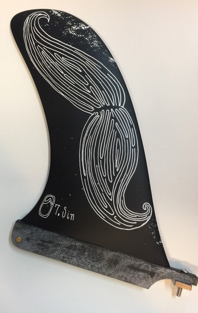 Liquid Force Longboard Single Tab Wakesurf Fin Sz 7.5”