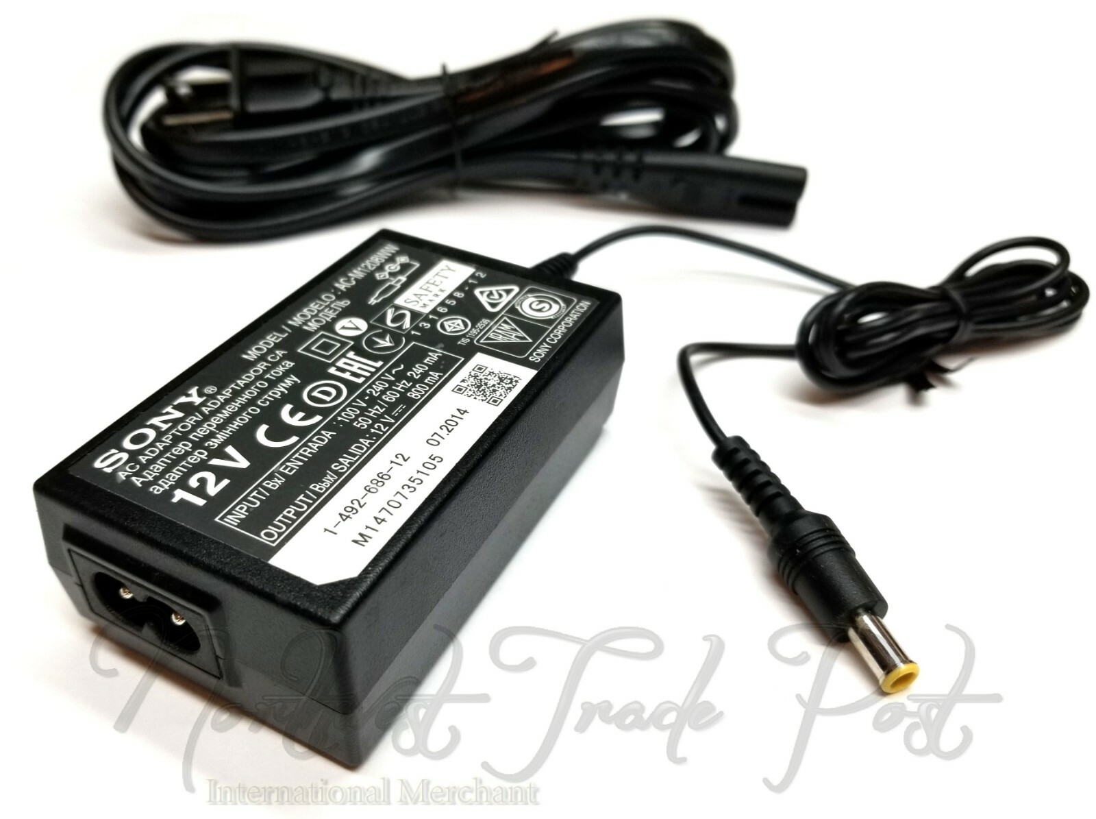 Genuine 12V AC Adapter for Sony Blu-Ray Disc DVD Player Power Supply Cord Cable