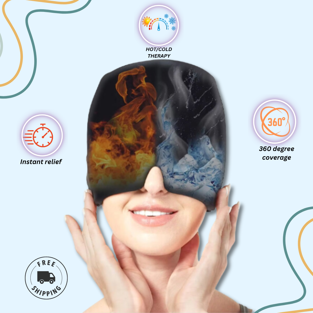 Migraine Relief Cap for Headache Relief – Cooling & Compression Therapy Hat