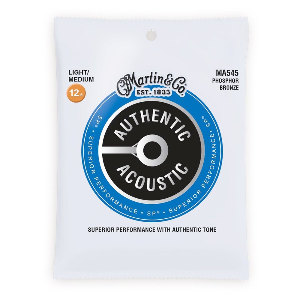 Martin MA545 Authentic Acoustic Bluegrass Strings Light/Medium .0125-.055