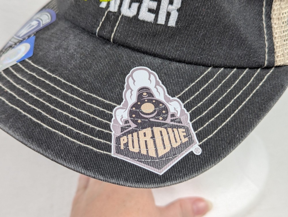 Purdue Boilermakers - HAMMER DOWN CANCER - Adjustable Snapback Hat / Cap - Train