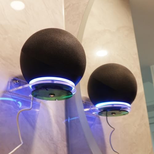 Compatible for 2025 New Echo Studio,Echo 4th Gen Shelf Wall Moun transparency