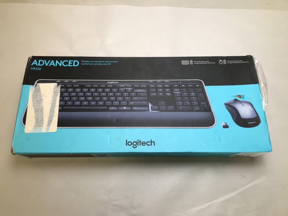 Logitech MK520 Wireless Keyboard and Mouse Bundle  OPEN BOX