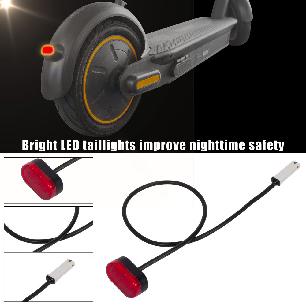 For Segway Ninebot Max G30 G30LP E-Scooter Rear Fender Mudguard + Taillight Kit