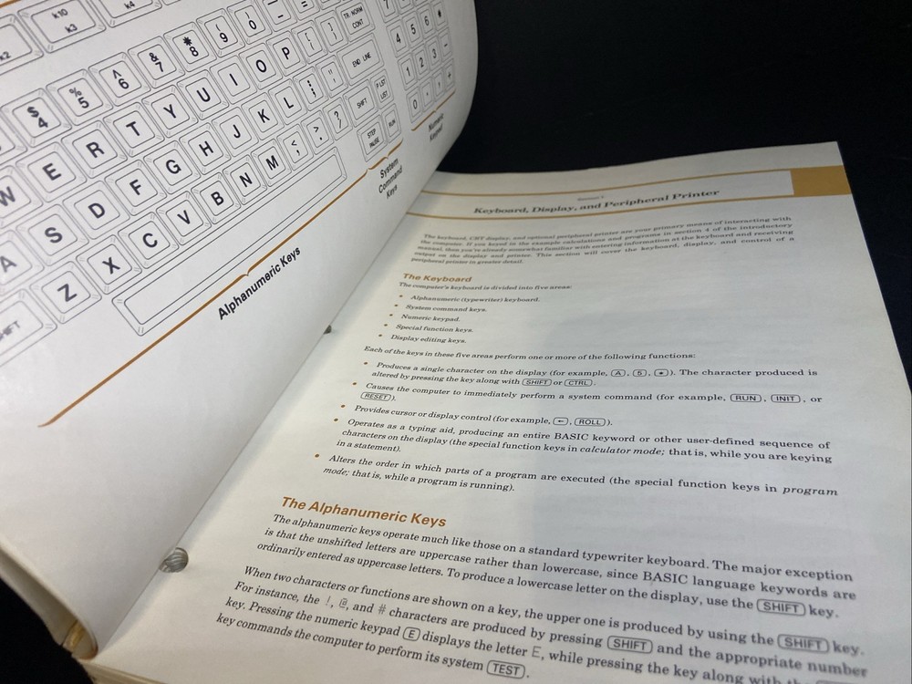 Hewlett Packard HP 86/87 Operating and BASIC Programming Manual Vintage