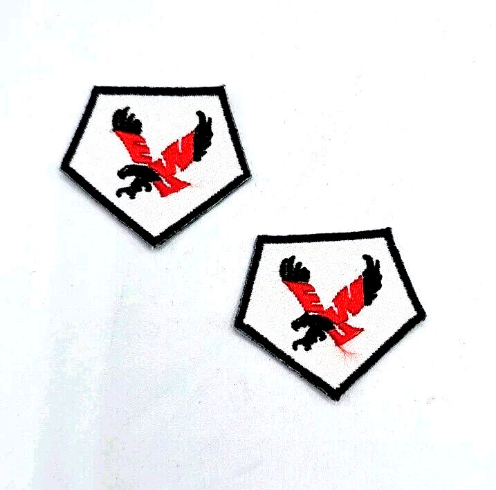 2x Eastern​ Washington​ Eagles​ NCAA logo Patch Iron On Embroidery 1.5"