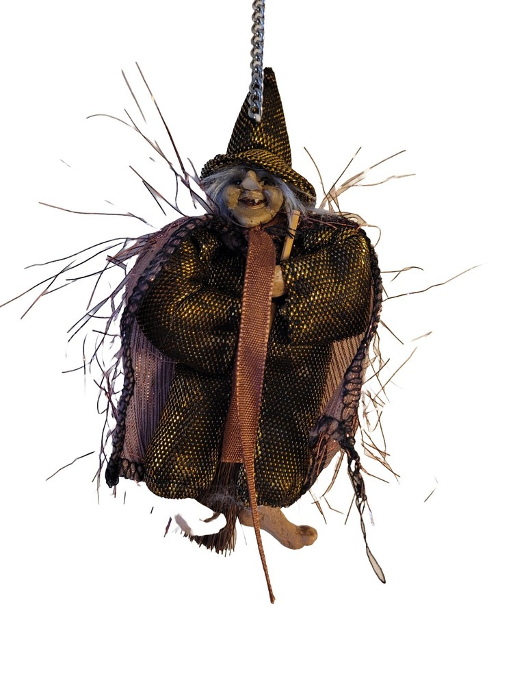 Whimsical Witch Keychain Pagan Wicca