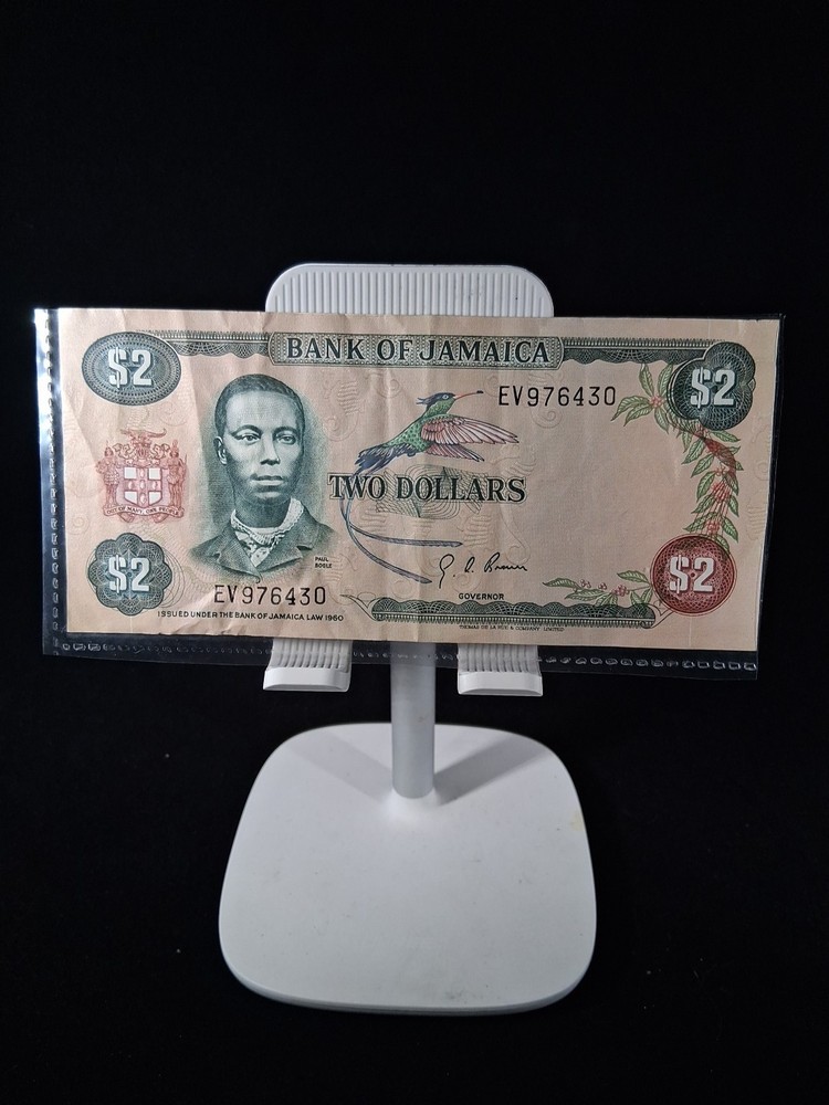 1973 JAMAICA 2 DOLLAR BANKNOTE VF