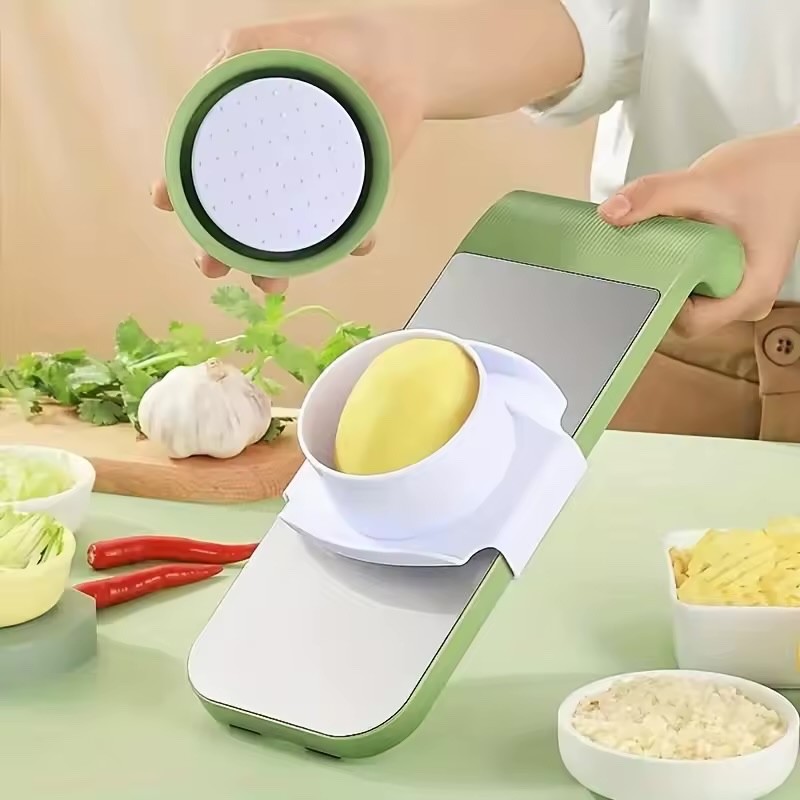 7pcs/set Multifunctional Vegetable Slicer and Grater Set - Interchangeable Blade