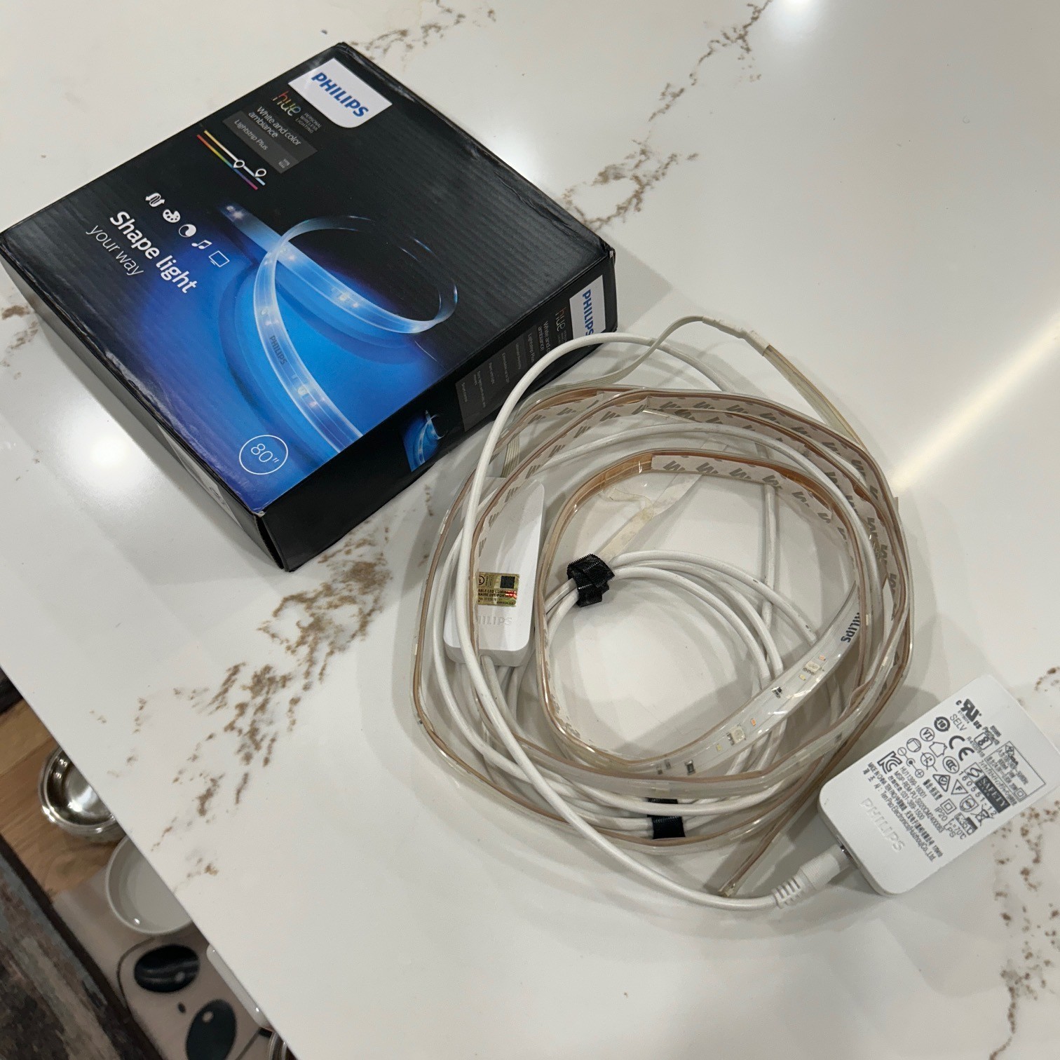 Philips Hue Lightstrip Plus 80” White Color Ambiance