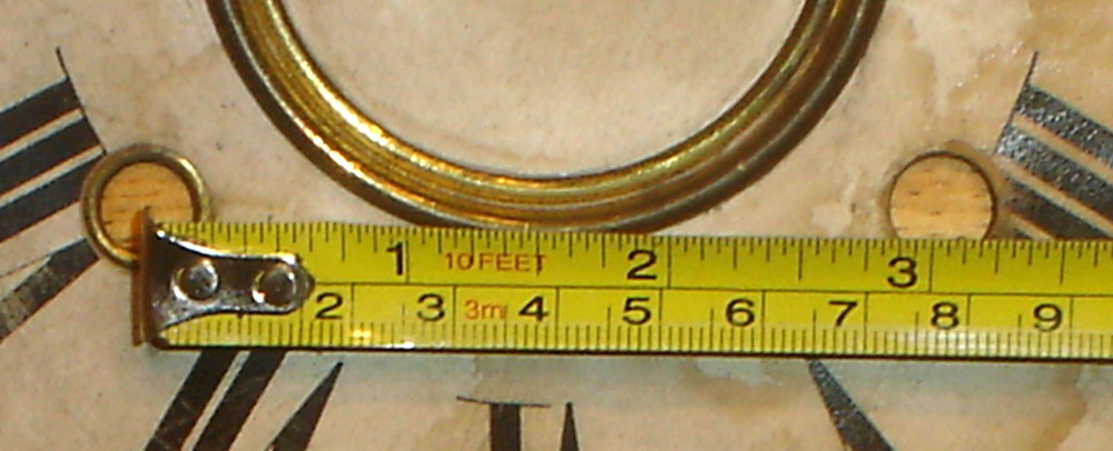 Antique Regulator Wall Clock Dial / Face Pan Part