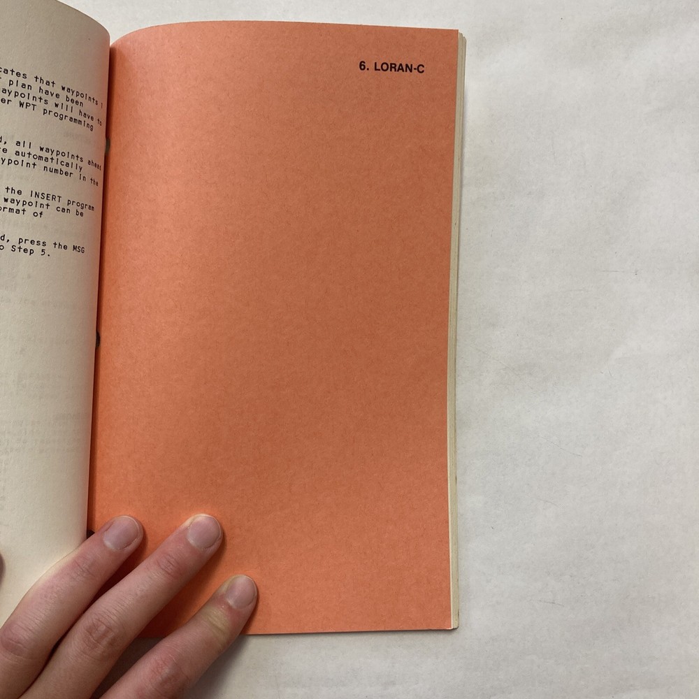 Foster LNS616 Long Range Navigation System Operation Manual