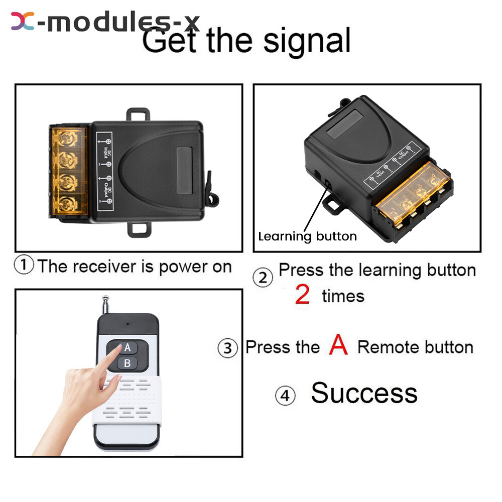 433Mhz High Power Wireless Remote Control Switch 500M For Pump Ceiling Lamp New