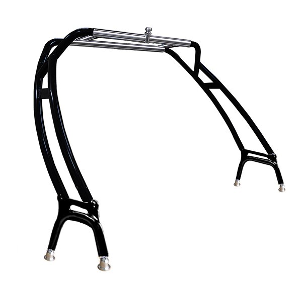 Reborn 2025V LaunchX Forward-Facing Wakeboard Tower Matt Black W/ Anodized Top