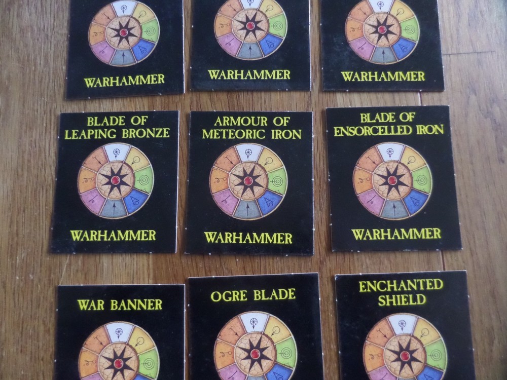 Warhammer Magic Cards x 9