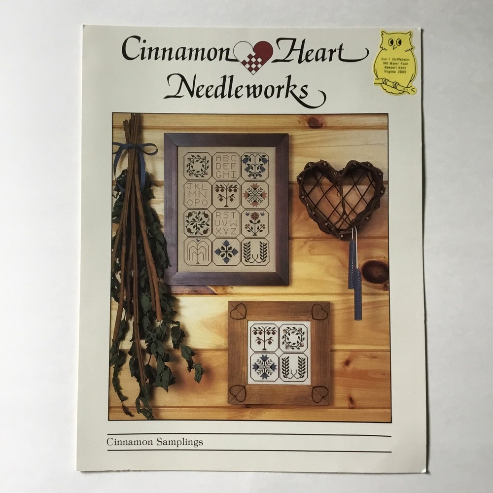 Cinnamon Heart Needleworks Cinnamon Samplings Counted Cross Stitch Chart Pattern