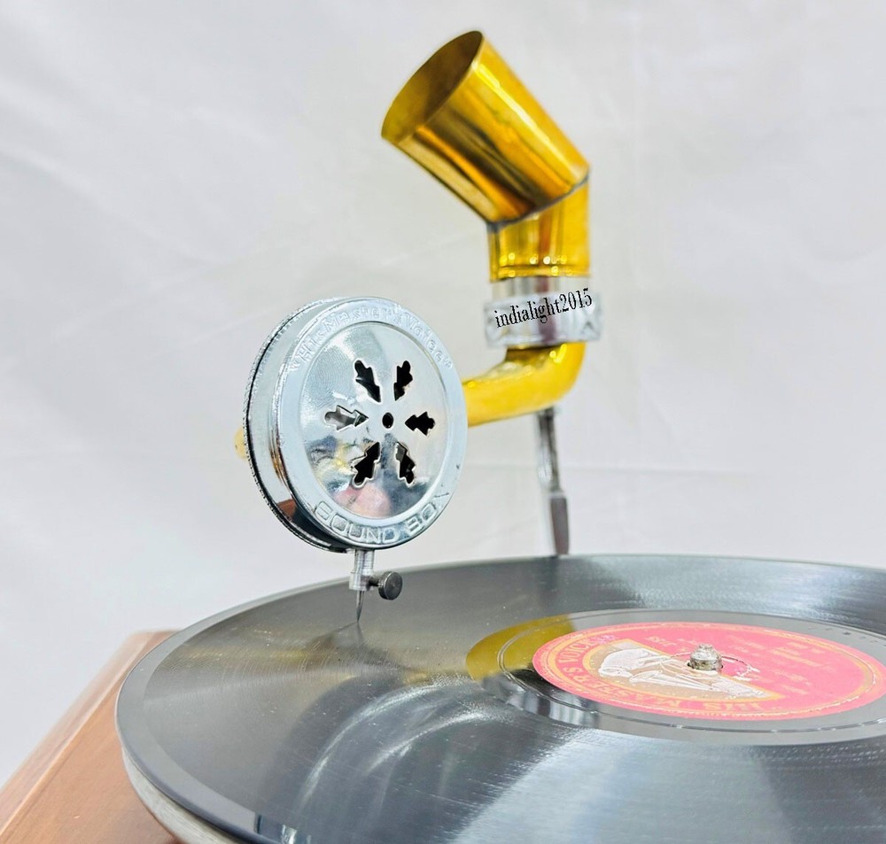 Vintage HMV Gramophone Fully Functional Working Phonograph win-up record player