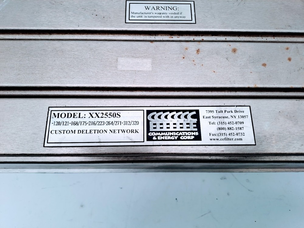Communications & energy corp custom deletion network xx2550