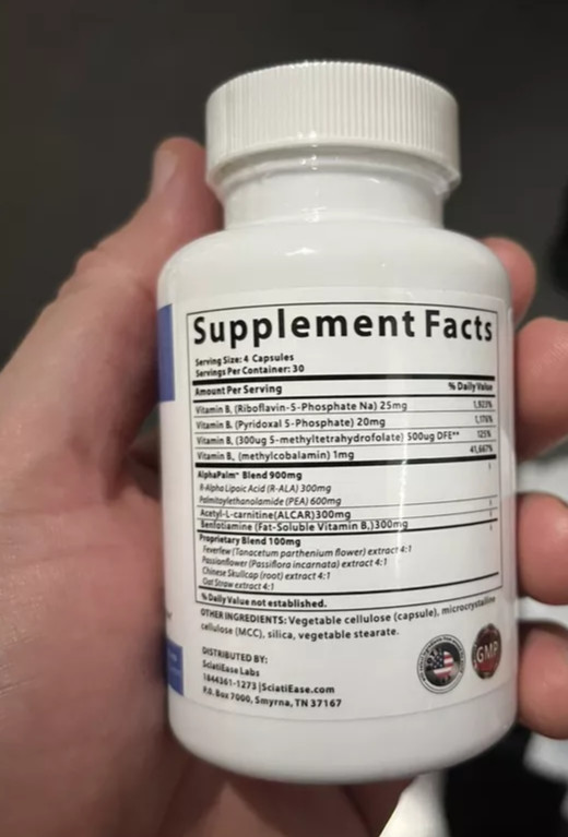 3 Pack SciatiEase Labs Sciati Ease Sciatic Nerve Formula 120 Cap NEW ! Exp 2027!