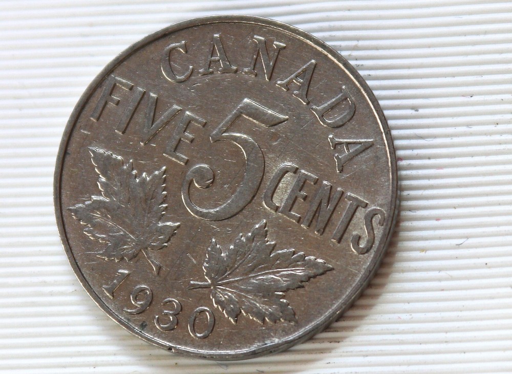 1930 Canada 5 Cents George V