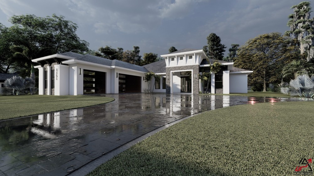 BLUEPRINTS CONTEMPORARY HOUSE PLAN ARCHUP #118