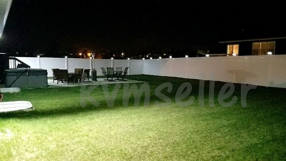 18 Black / White / Copper / Silver 4 x 4 Solar Post Deck Cap LED Light Vinyl