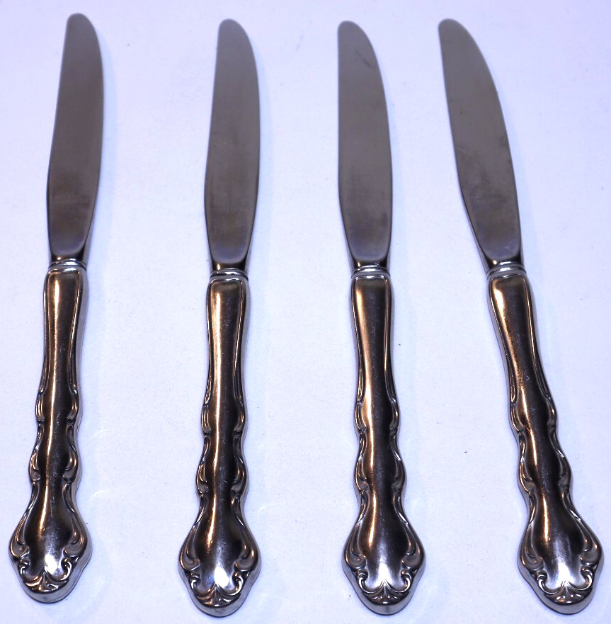 Reed And Barton REGENCY Stainless Flatware Replacements - 4 Dinner Knives 9"