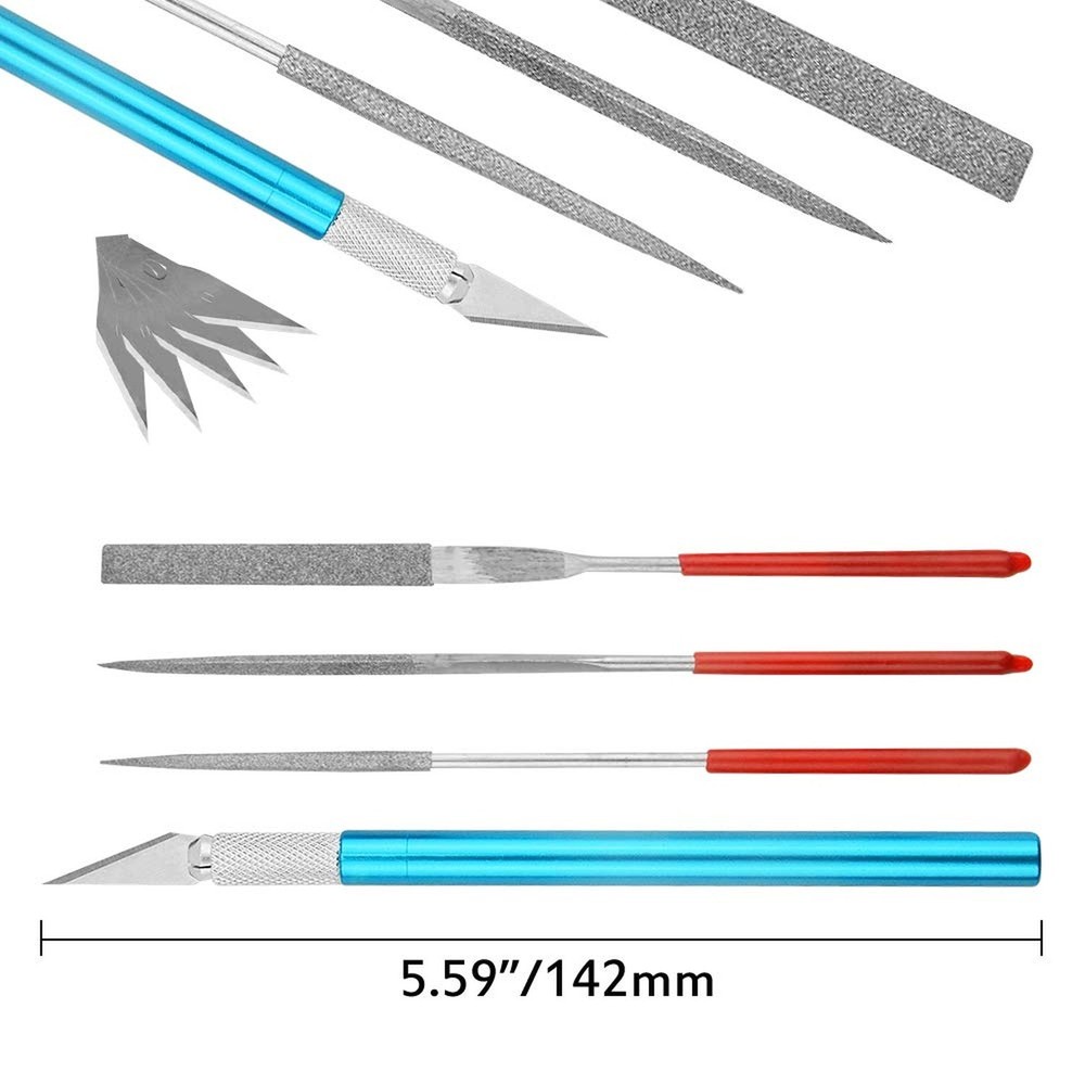 WMYCONGCONG Professional 19 PCS Model Tools Kit Modeler Basic Tools Craft Set...
