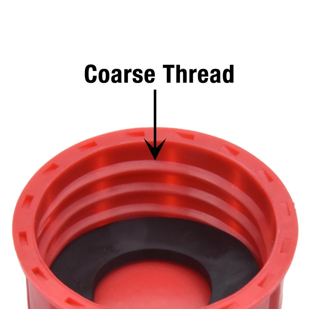 Gas Can Replacement Caps Coarse Thread Solid Fuel Can Caps 16-Pack