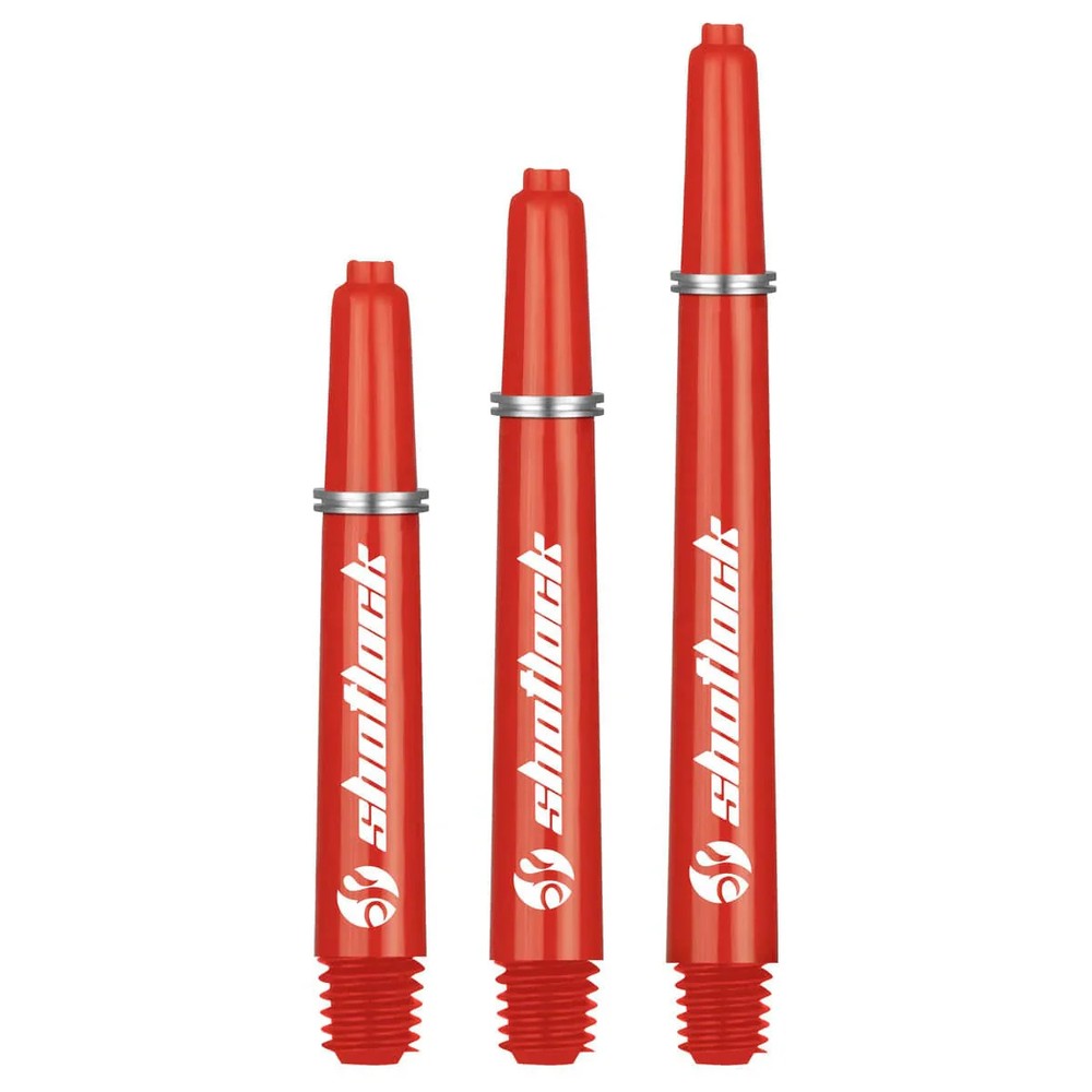 Shot Lock Dart Shafts - Red - In Between