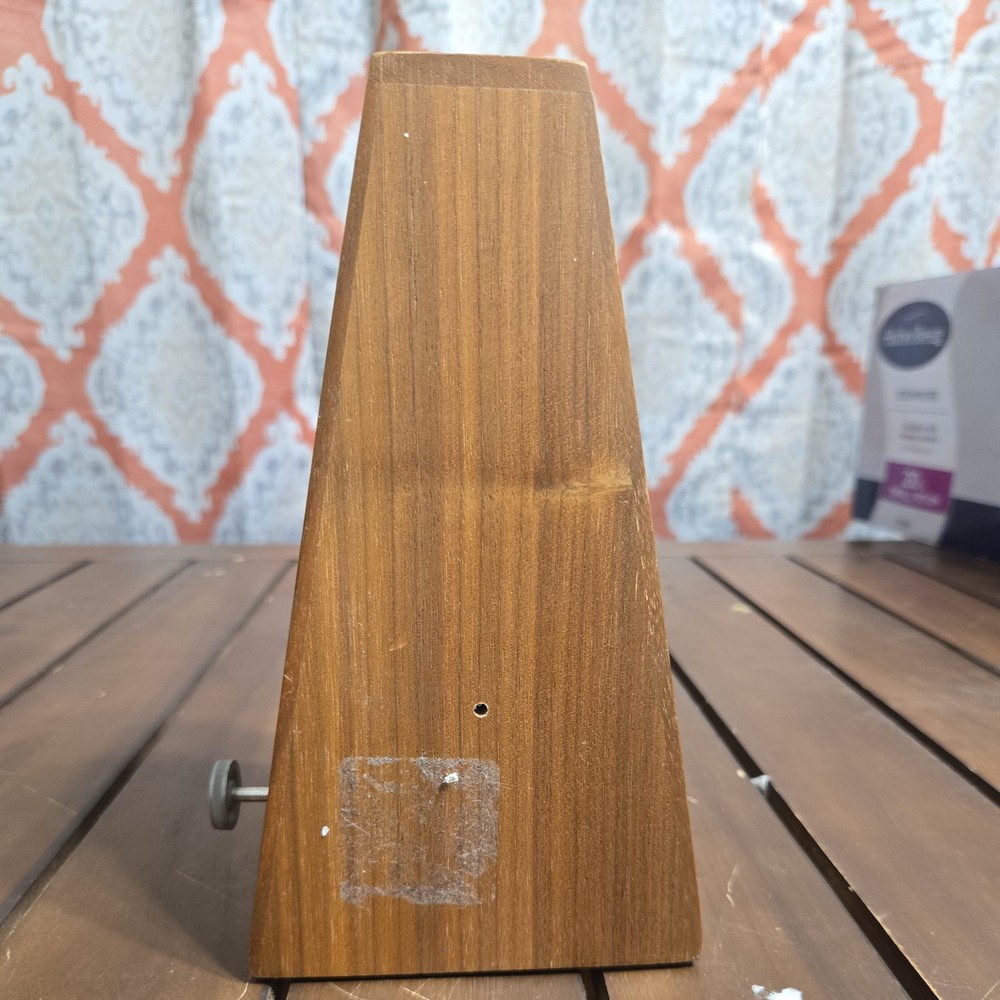 Franz Keywound Floating Mechanism Metronome Solid Mahogany Case Wind up