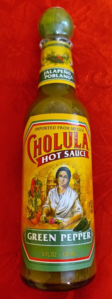 Cholula Green Pepper Hot Sauce 5oz Each. ( 3 PACK )