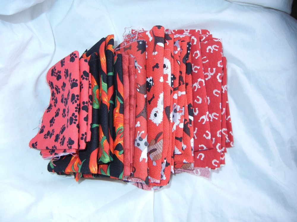 Miscellaneous Random Fabric Scraps Cotton prewashed Misc PATTERNS VARIOUS THEMES