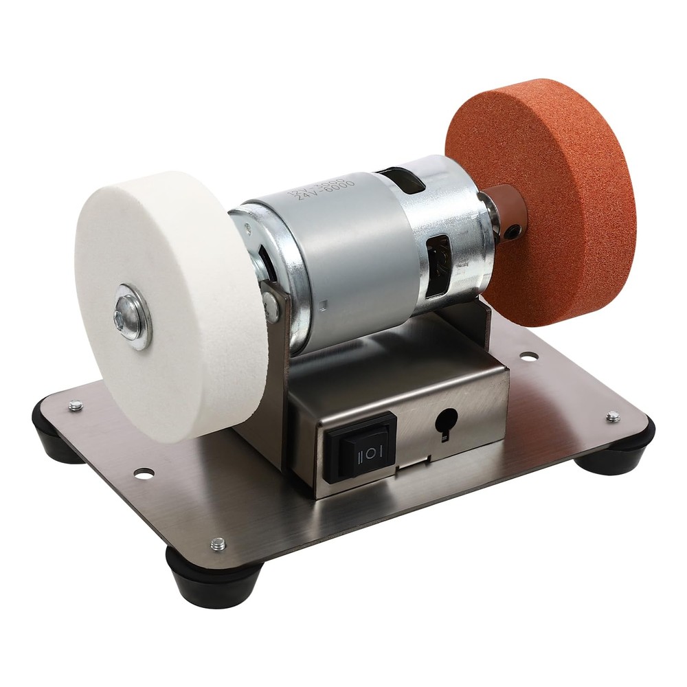 Electric Benchtop Grind Sander Adjustable Variable Speed Table Grinding Machine