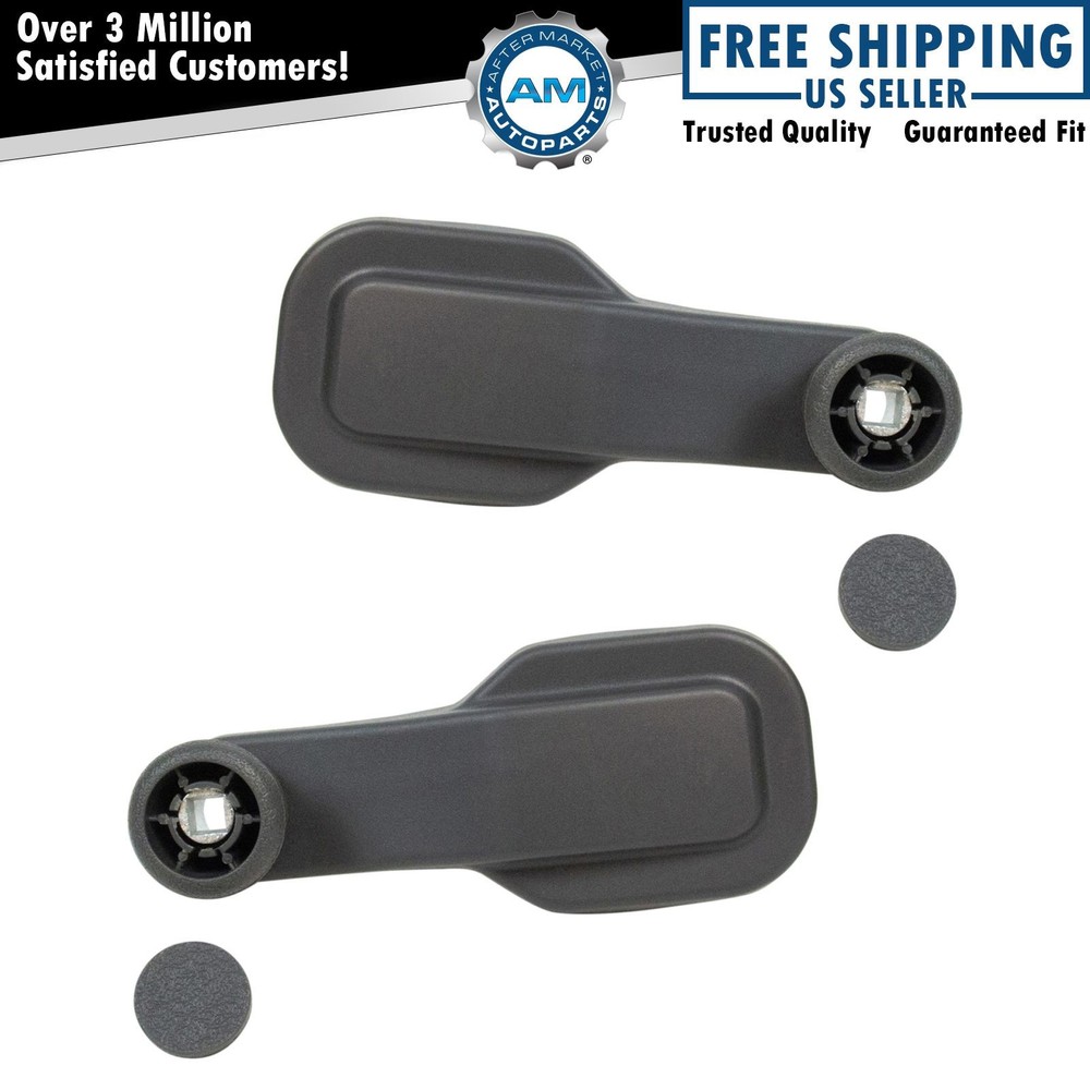Front Window Crank Handle Dark Gray Driver Passenger Pair 2pc Set for VNL VHD