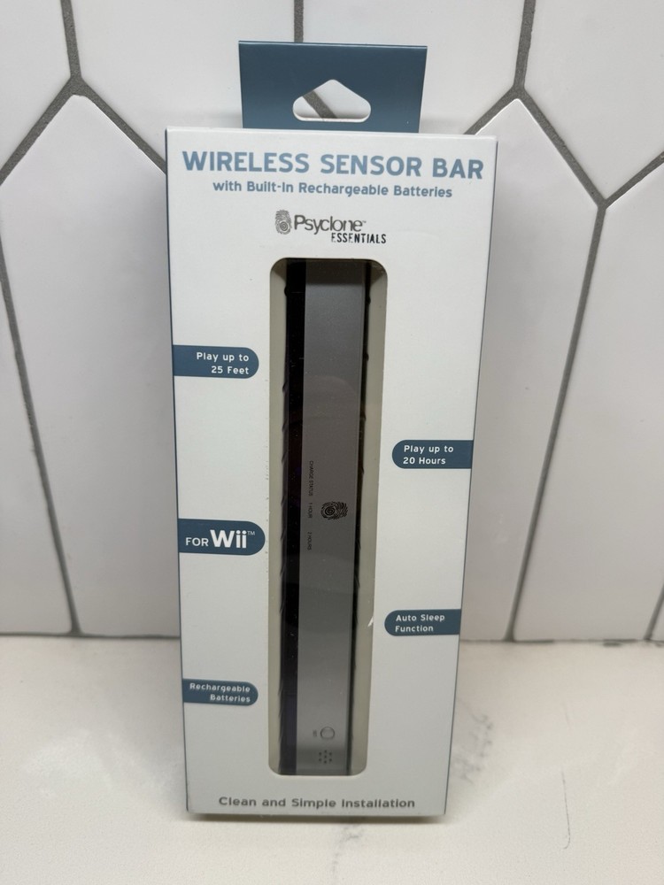Psyclone Essentials Nintendo Wii Wireless Sensor Bar - NEW SEALED