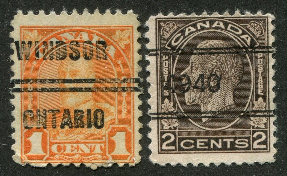 Canada Precancel "WINDSOR" 3-162, 4-196