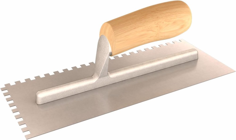 Notched Trowel - 1/4-in. Square - Wood Handle