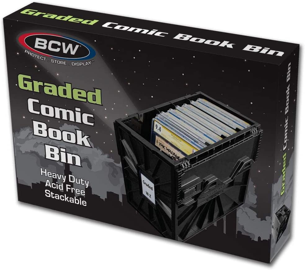 Graded Comic Book Bin with Partition – BlackHolds 30 Graded Comics