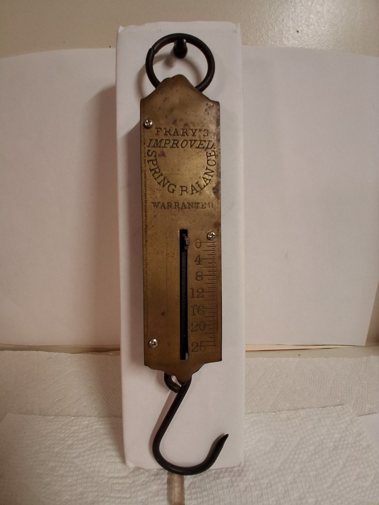 FRARY'S IMPROVED SPRING BALANCE SCALE 25LB