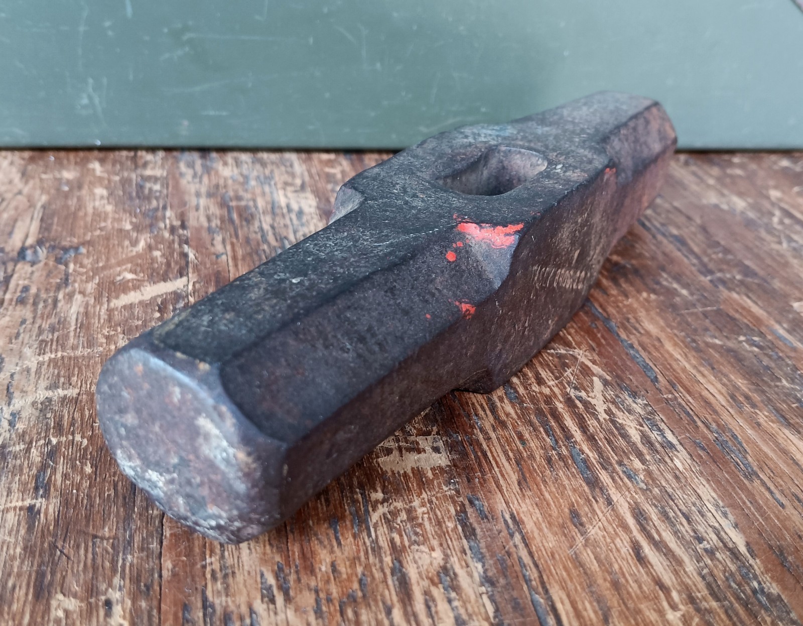 Vtg. Stacey Bros Railroad Spike Hammer Punch Blacksmith Anvil Forge Tool Heller